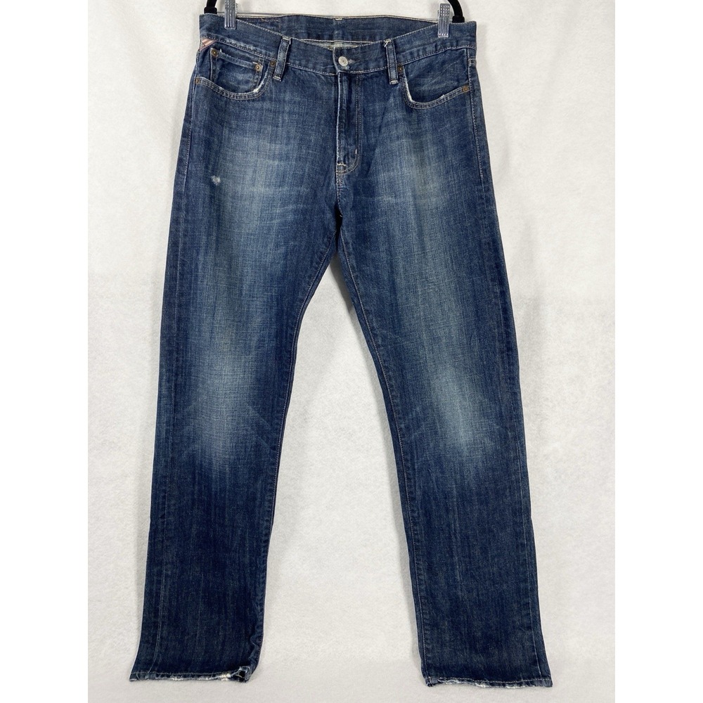 Denim & Supply Ralph Lauren Jeans Mens 33x34 Blue Straight 100% Cotton Denim